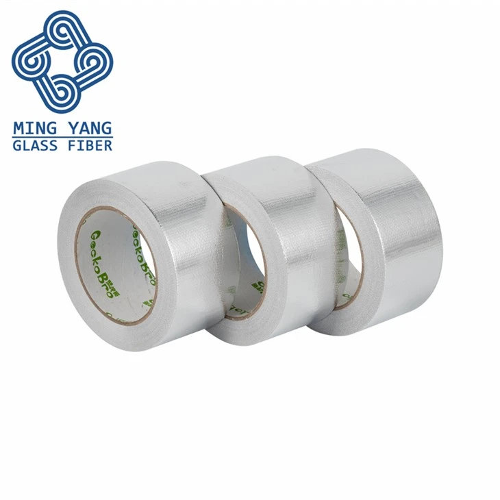 Fire Retardant Composite Glass Cloth Aluminum Foil Fiberglass AluglassTape Insulation & Waterproof
